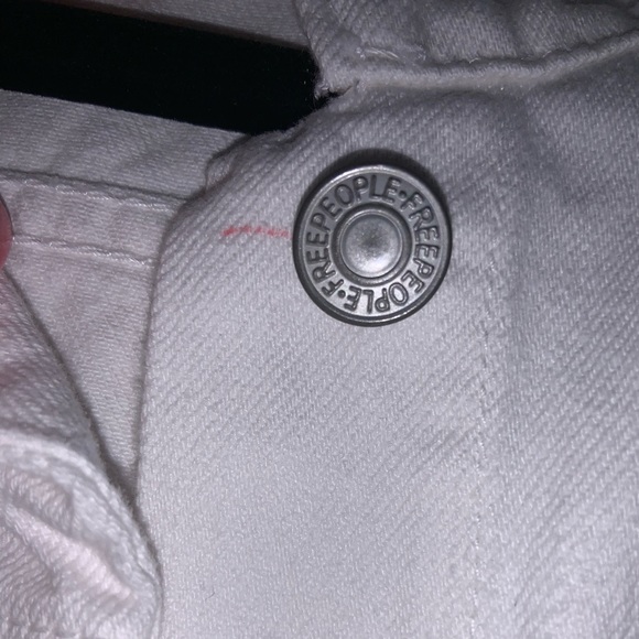 White Jean Jacket Free People - Picture 7 of 7